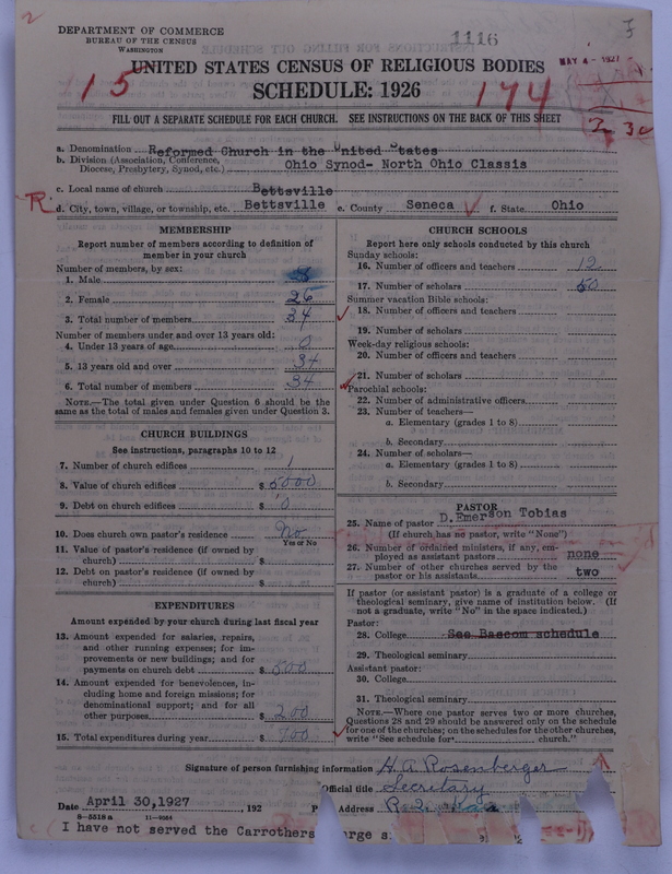 Scan of Reformed Church in the United States: 1116