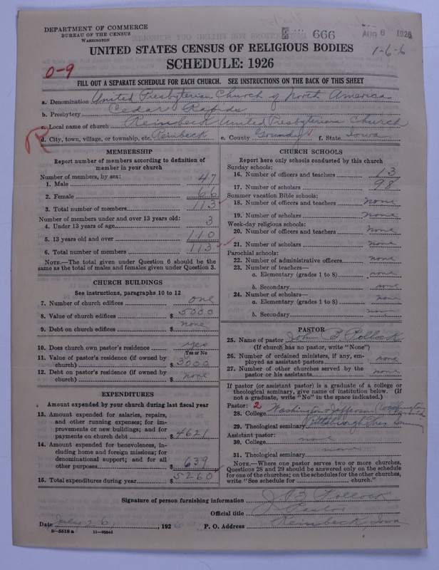 Scan of United Presbyterian Church of North America: 666