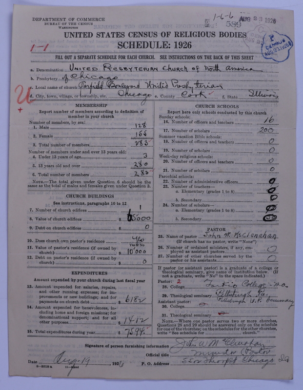 Scan of United Presbyterian Church of North America: 589