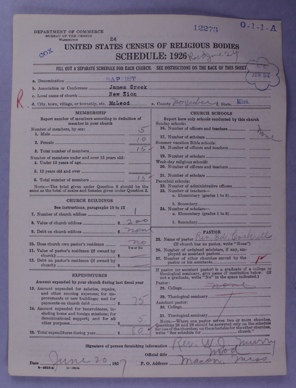 Scan of Negro Baptists: 12273
