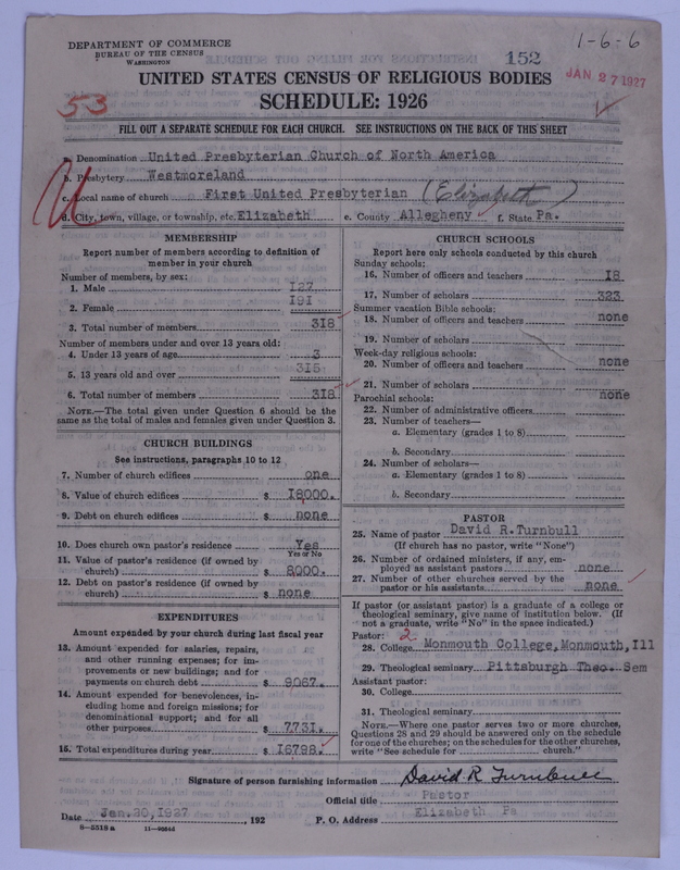 Scan of United Presbyterian Church of North America: 152