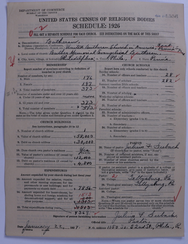 Scan of United Lutheran Church in America: 1556