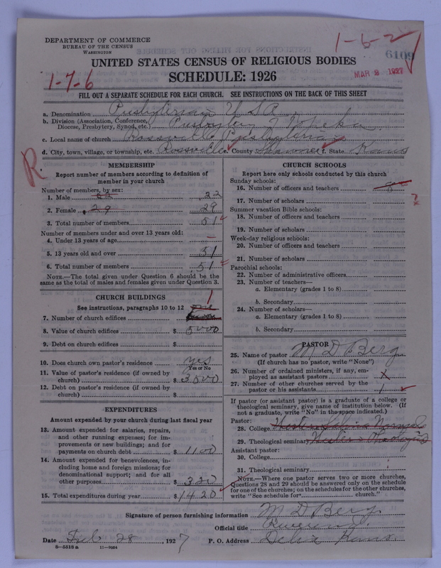 Scan of Presbyterian Church in the United States of America: 6109