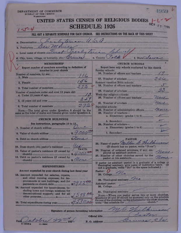 Scan of Presbyterian Church in the United States of America: 4959