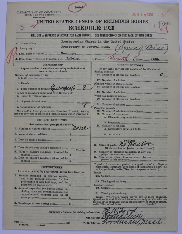 Scan of Presbyterian Church in the United States: 2766