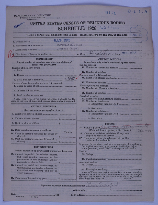 Scan of Negro Baptists: 9171