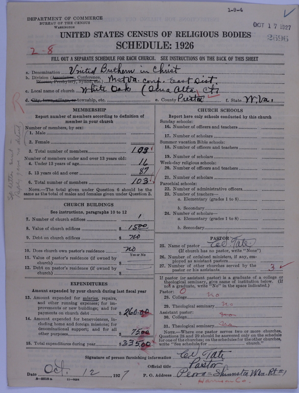 Scan of Church of the United Brethren in Christ: 2696