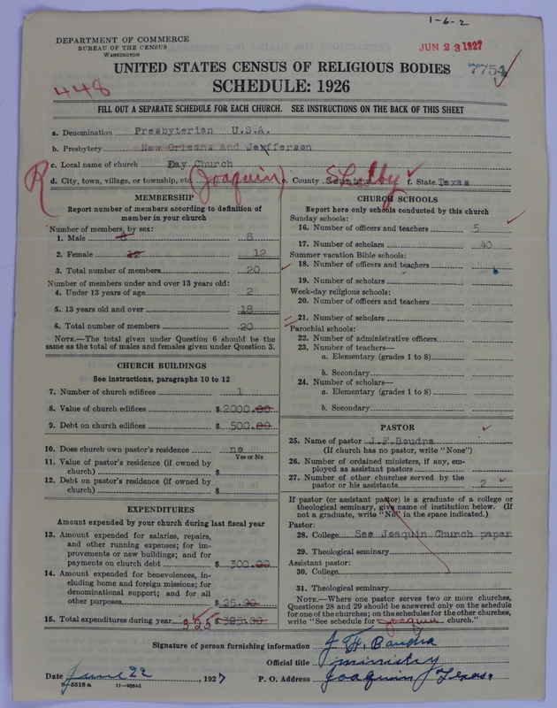 Scan of Presbyterian Church in the United States of America: 7754