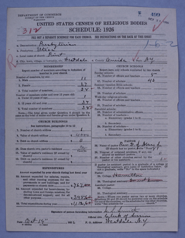 Scan of Presbyterian Church in the United States of America: 499
