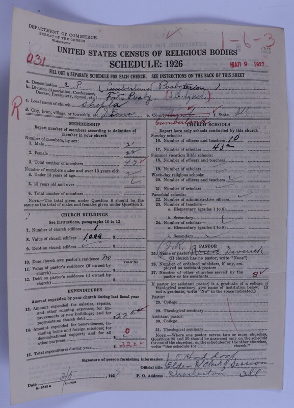 Scan of Cumberland Presbyterian Church: 23