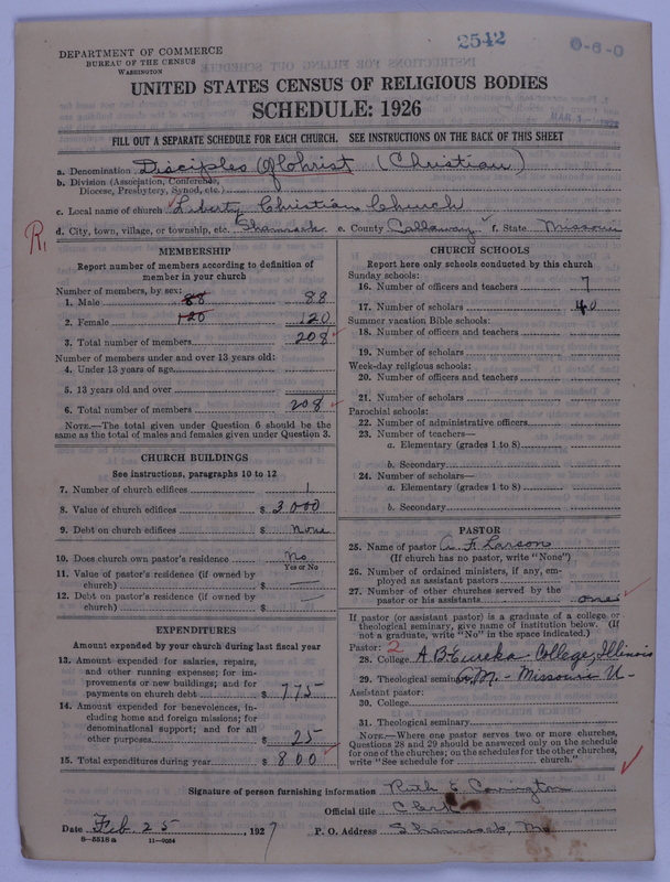 Scan of Disciples of Christ: 2542