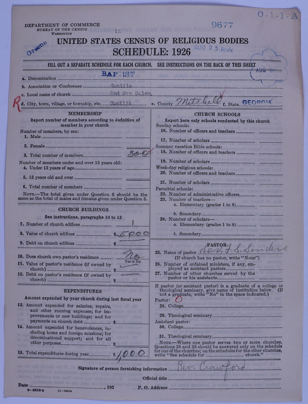 Scan of Negro Baptists: 9677