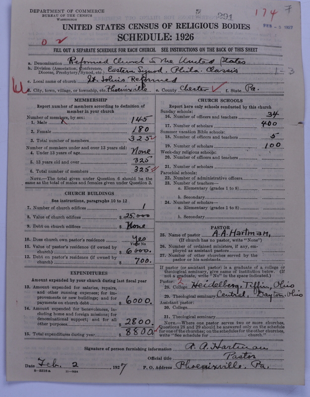 Scan of Reformed Church in the United States: 291