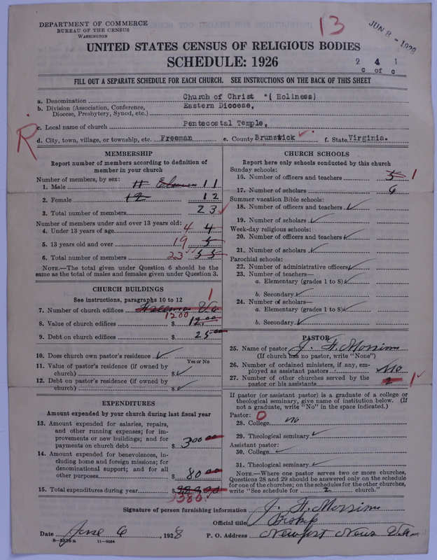 Scan of Church of Christ (Holiness) U.S.A.: 13
