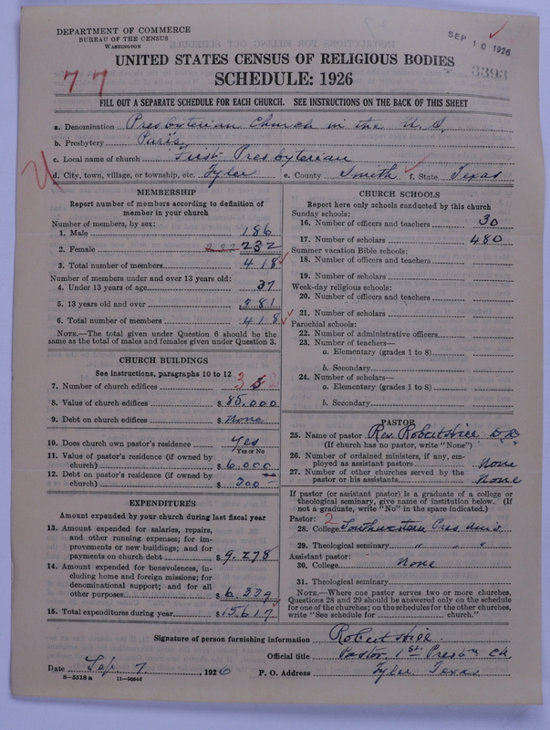 Scan of Presbyterian Church in the United States: 3393