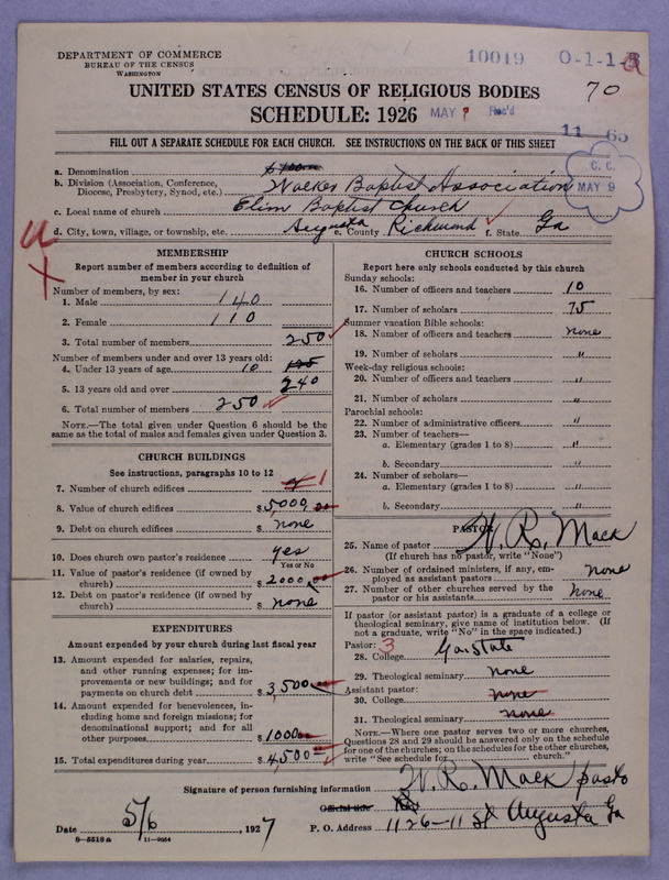 Scan of Negro Baptists: 10019