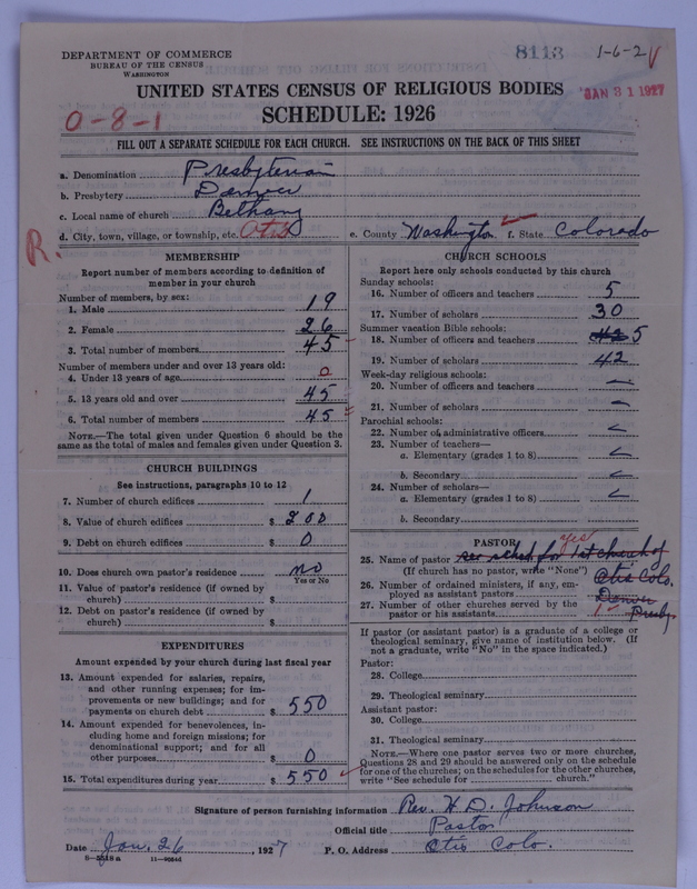 Scan of Presbyterian Church in the United States of America: 8113
