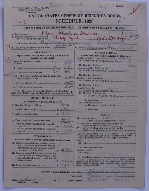 Scan of Reformed Church in America: 532