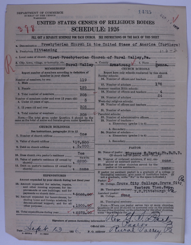 Scan of Presbyterian Church in the United States of America: 1435