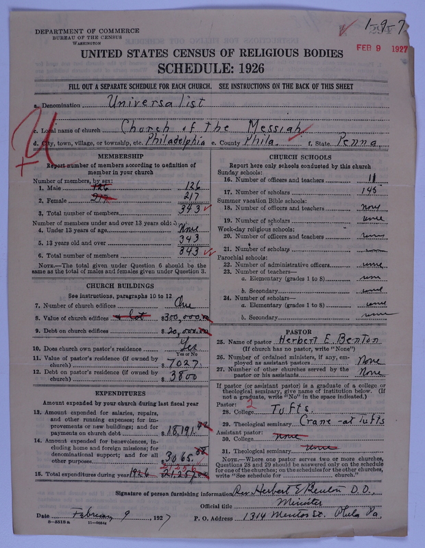 Scan of Universalist Church: 294