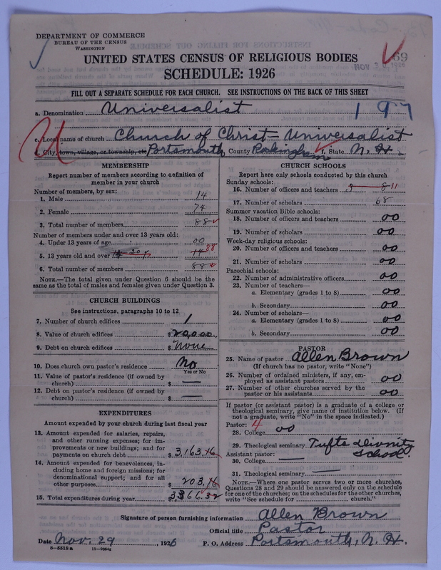 Scan of Universalist Church: 69