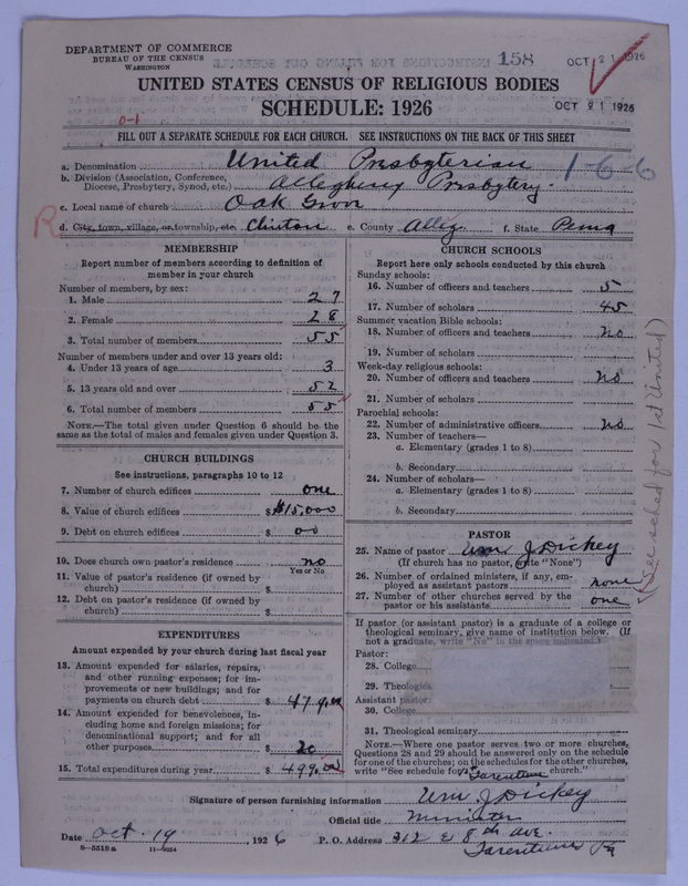 Scan of United Presbyterian Church of North America: 158