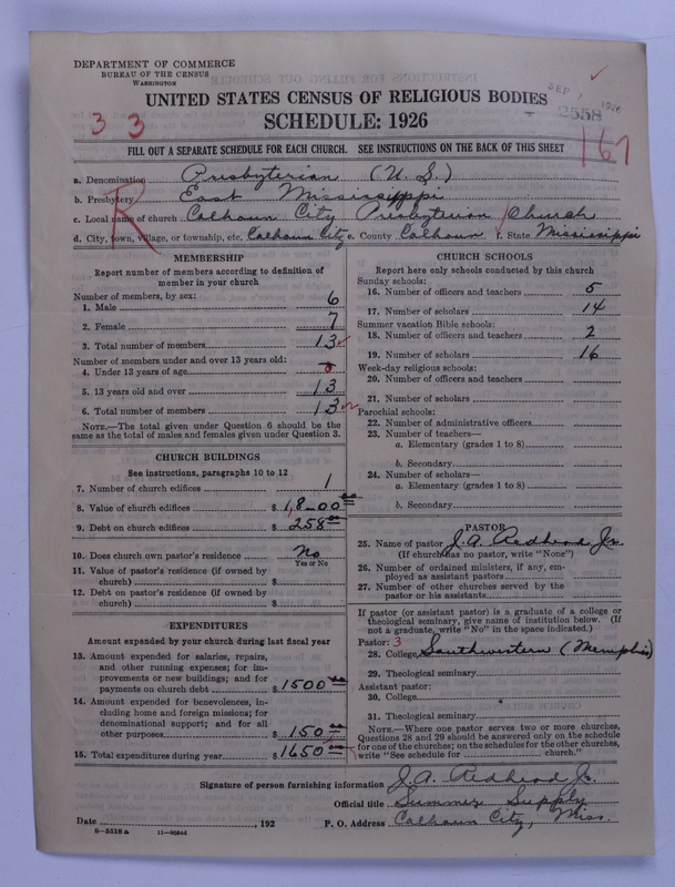 Scan of Presbyterian Church in the United States: 2558