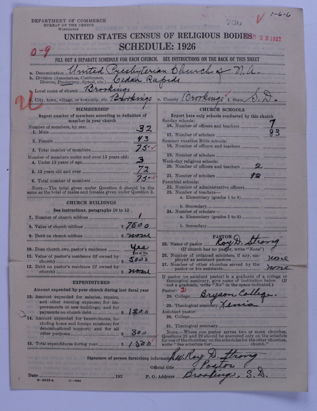 Scan of United Presbyterian Church of North America: 730