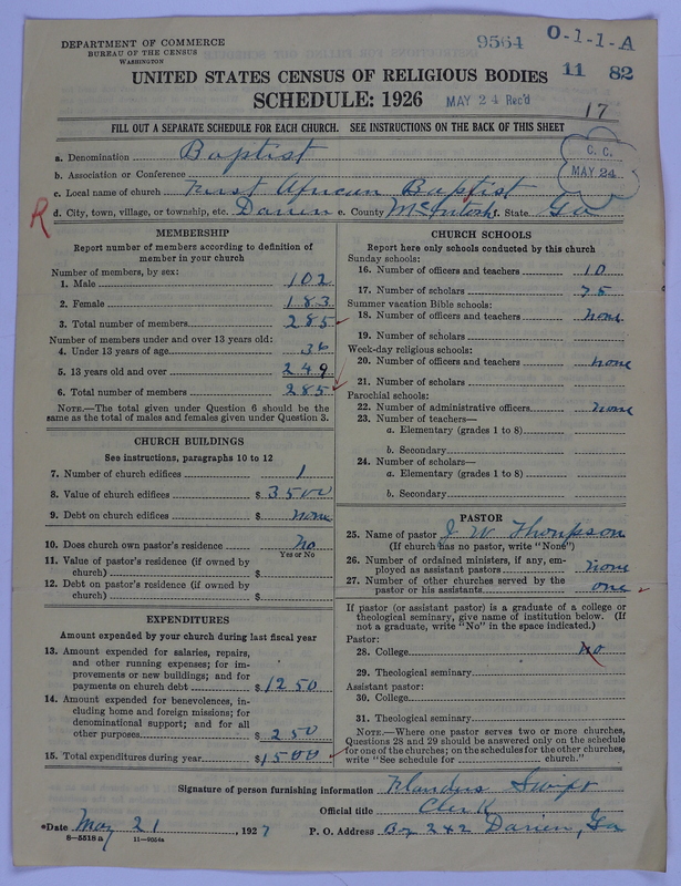 Scan of Negro Baptists: 9564