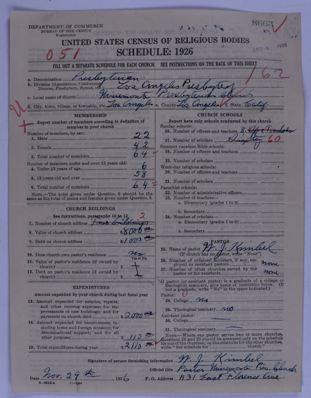 Scan of Presbyterian Church in the United States of America: 8663