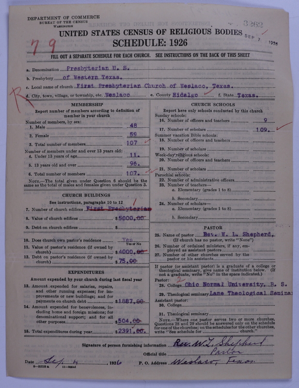 Scan of Presbyterian Church in the United States: 3262