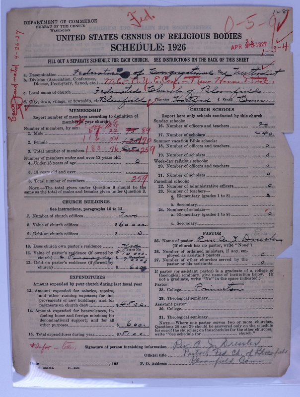 Scan of Federated Churches: 128