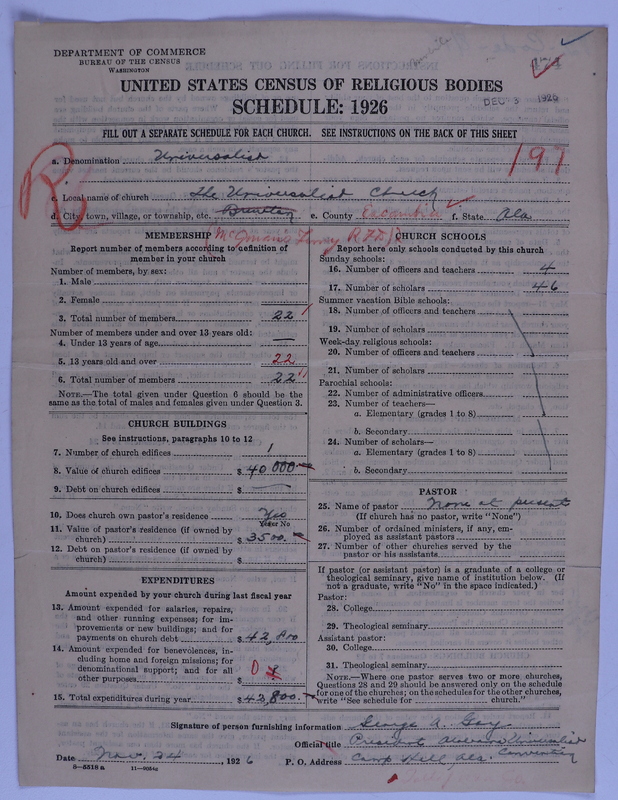 Scan of Universalist Church: 474