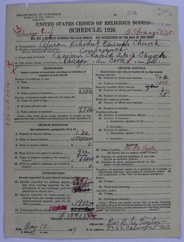 Scan of African Methodist Episcopal Church: 594