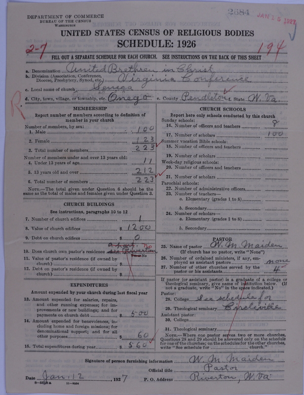 Scan of Church of the United Brethren in Christ: 2684