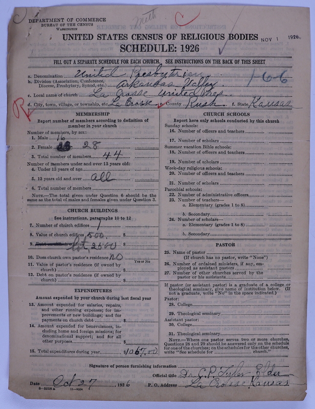 Scan of Federated Churches: