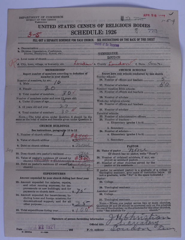 Scan of Church of the Nazarene: 773