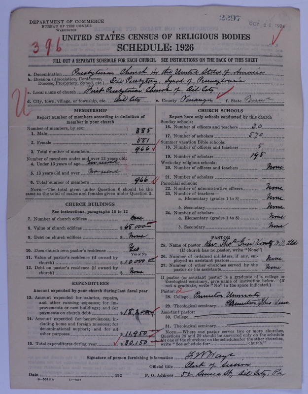 Scan of Presbyterian Church in the United States of America: 2297