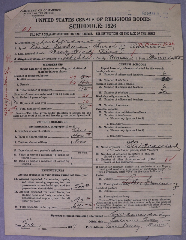 Scan of Norwegian Lutheran Church of America: 896
