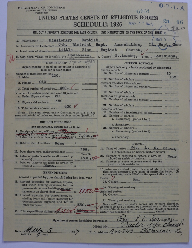 Scan of Negro Baptists: 6761