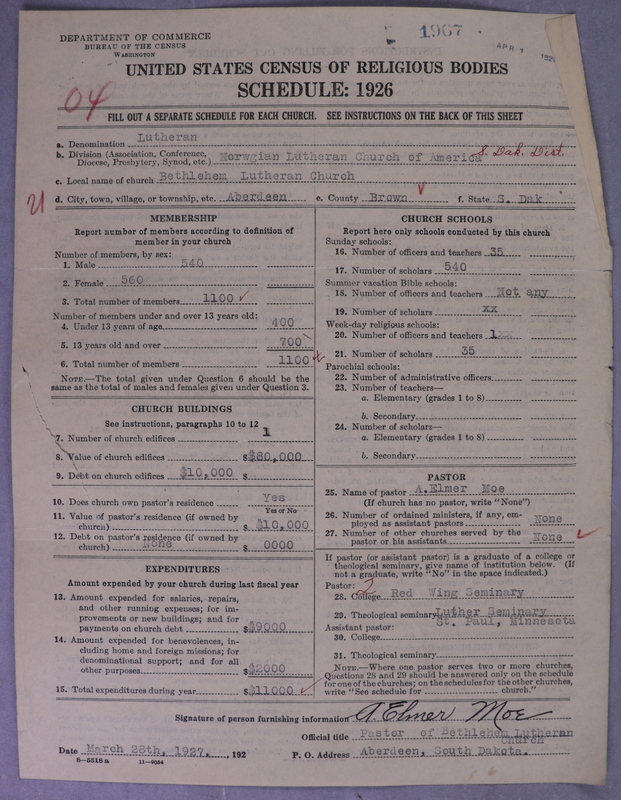 Scan of Norwegian Lutheran Church of America: 1967