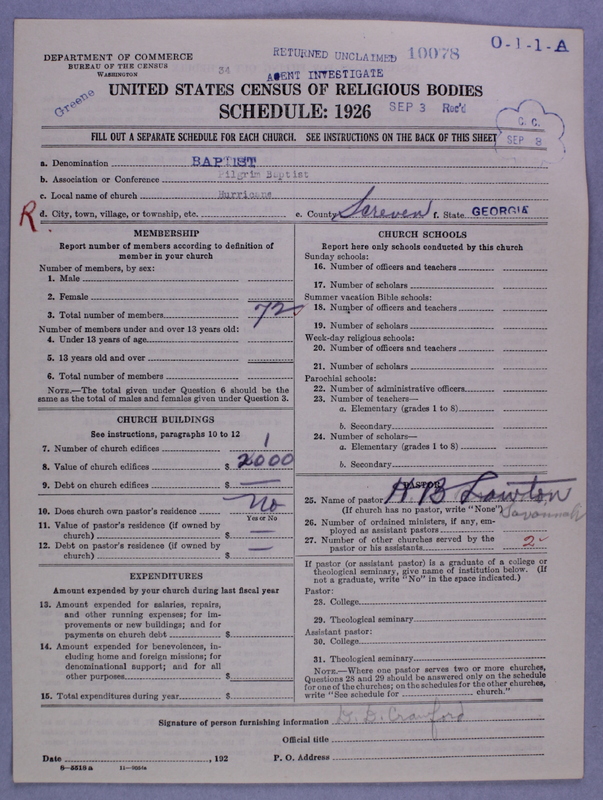 Scan of Negro Baptists: 10078