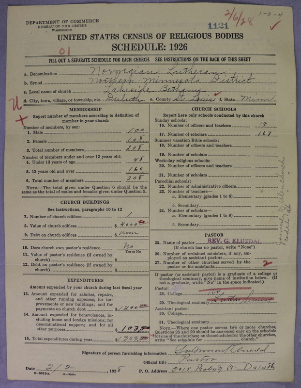 Scan of Norwegian Lutheran Church of America: 1121