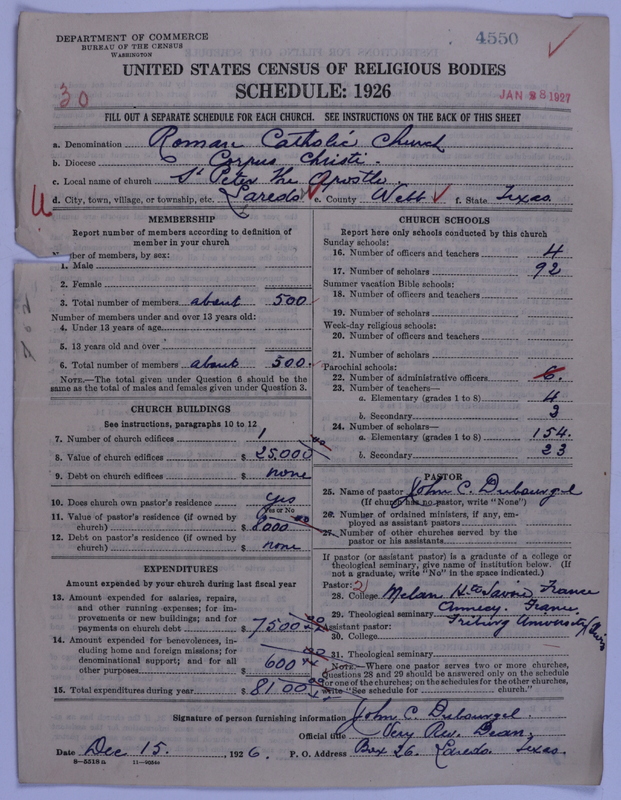 Scan of Roman Catholic Church: 4550