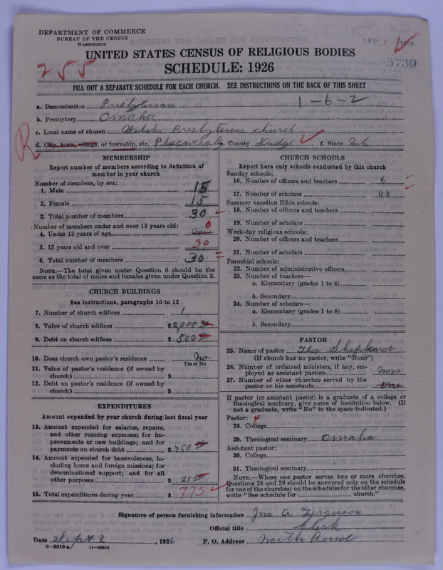 Scan of Presbyterian Church in the United States of America: 5730