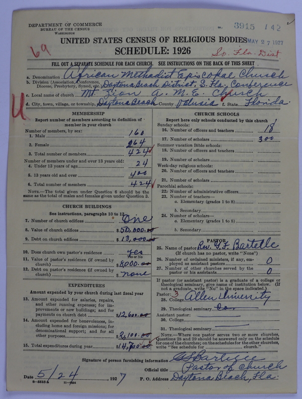 Scan of African Methodist Episcopal Church: 3915