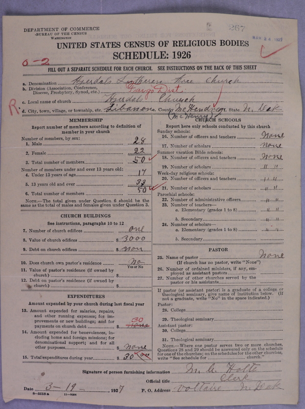 Scan of Lutheran Free Church: 267