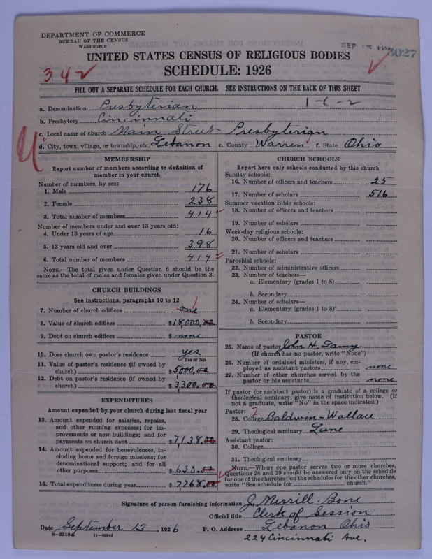 Scan of Presbyterian Church in the United States of America: 3027