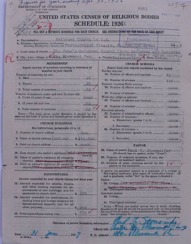 Scan of Reformed Church in the United States: 881