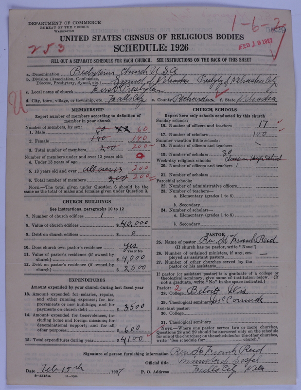 Scan of Presbyterian Church in the United States of America: 5829